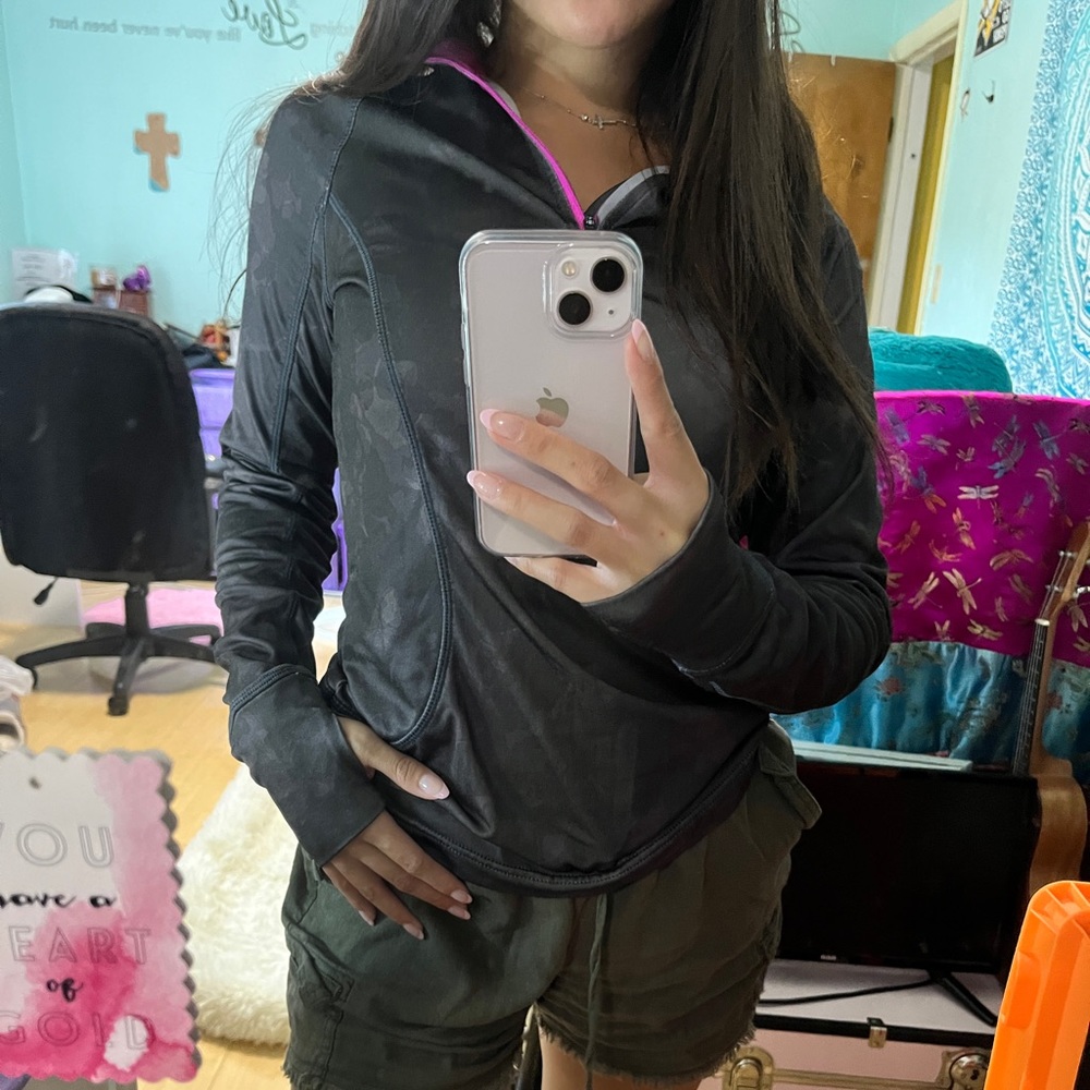 Grey/Pink Camo Activity Jacket (perfect for running)